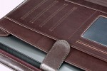 Конференц-папка формата A4 на молнии из натуральной кожи. 2 BL-0-2F