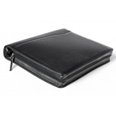 Конференц-папка формата A4 на молнии из натуральной кожи. 24 EL-4-1F