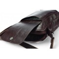 Классическая кожаная сумка через плечо. 651 BL-0-2BG