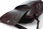 Классическая кожаная сумка через плечо. 651 BL-0-2BG