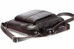 Классическая кожаная сумка через плечо. 651 BL-0-2BG
