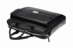 Кожаный портфель-сумка A4  703 BL-0-1BR_NIC