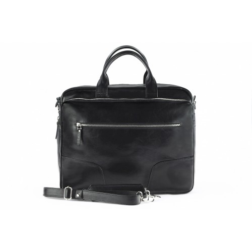 Кожаный портфель-сумка A4 706 BL-0-1BR_NIC