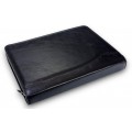 Конференц-папка формата A4 на молнии из натуральной кожи. 24 BL 0-1F