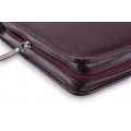 Конференц-папка формата A4 на молнии из натуральной кожи. 24 BL 0-2F