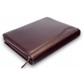 Конференц-папка формата A4 на молнии из натуральной кожи. 24 BL 0-2F